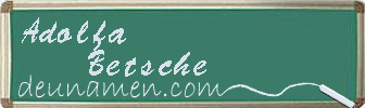 Adolfa Betsche Visitenkarte